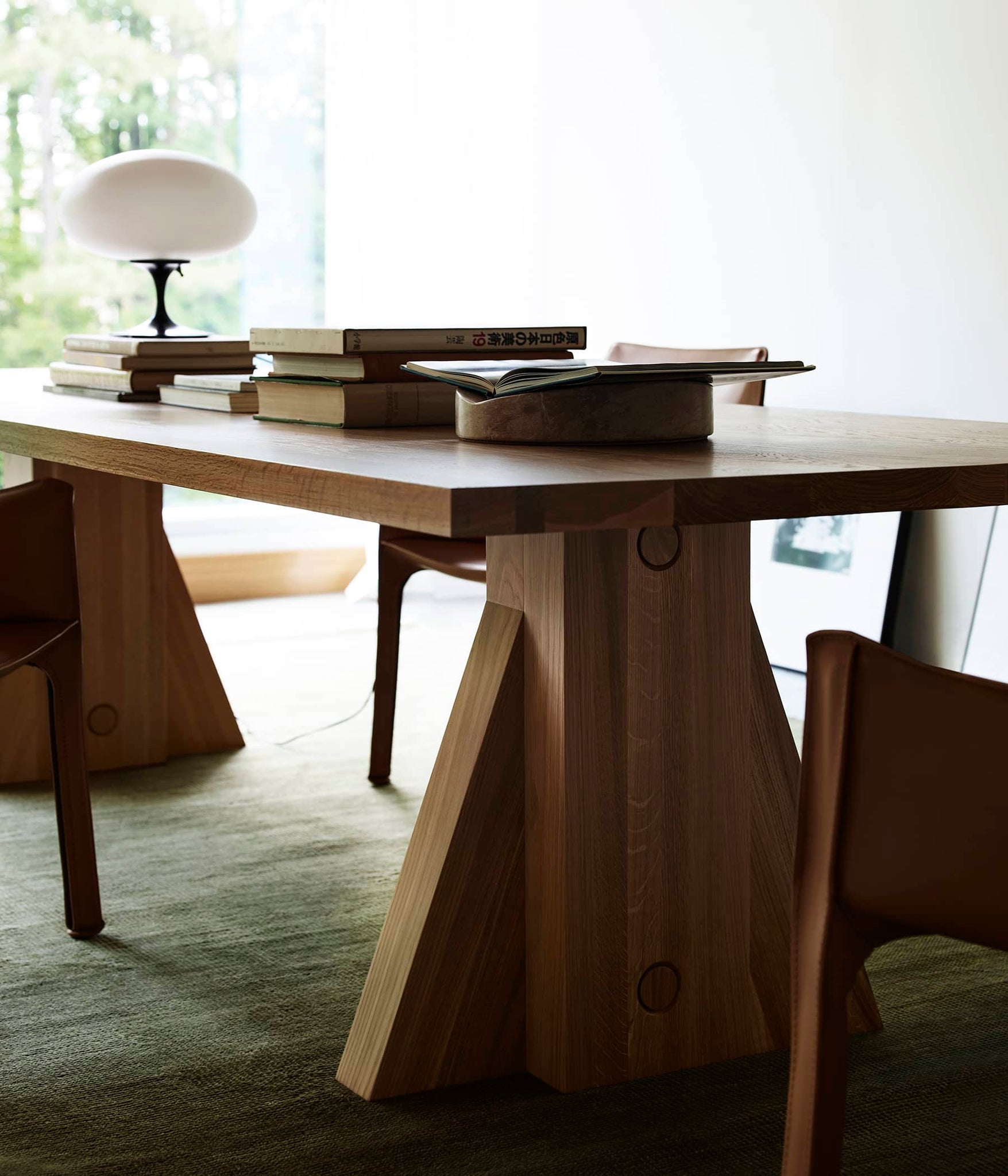 elmyr dining table by chris hardy for archivism in situ