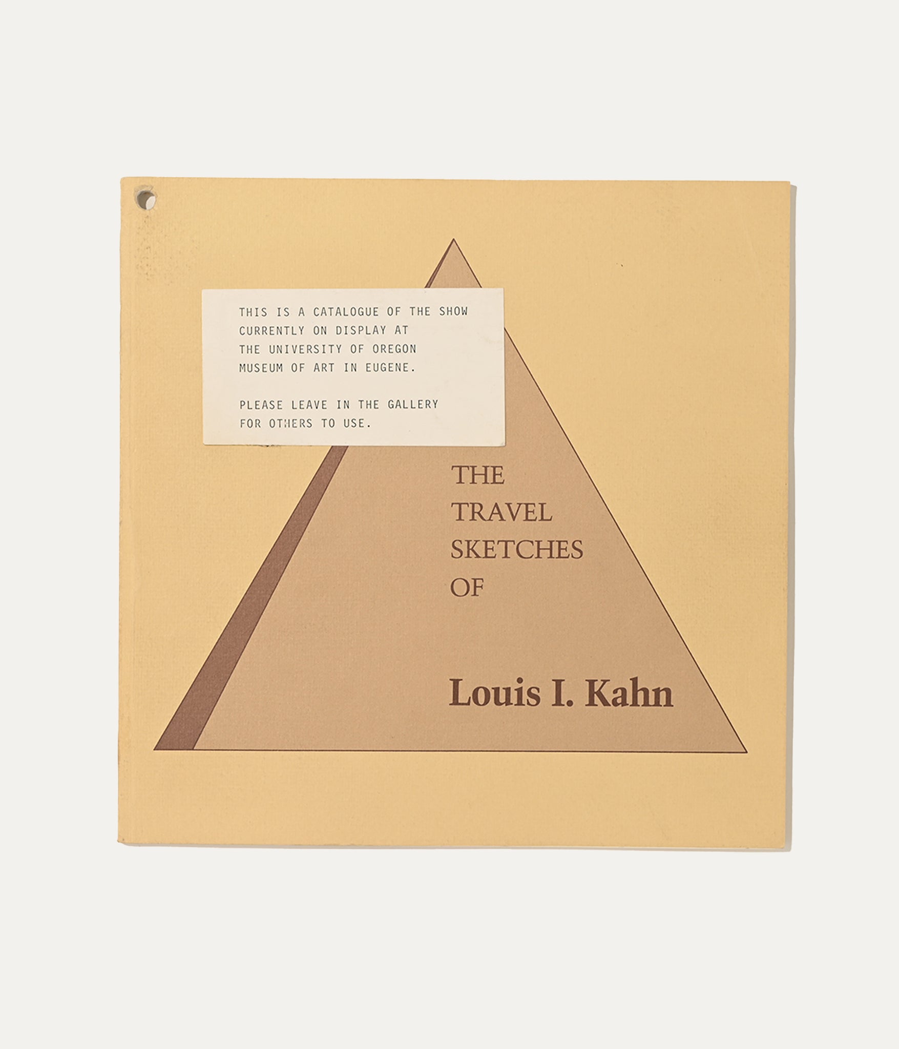 The Travel Sketches of Louis I. Kahn, Pennsylvania Academy of Fine Arts, 1978