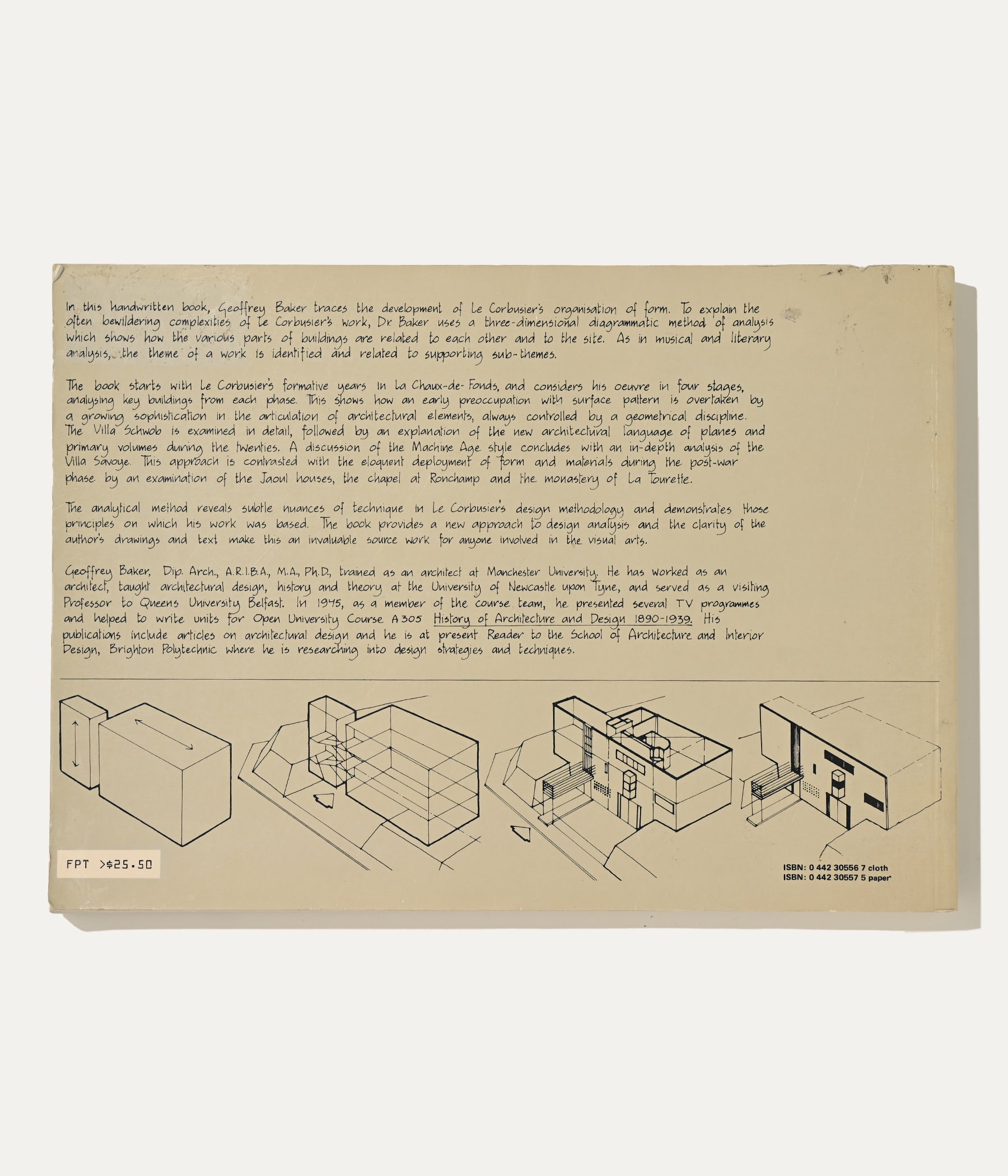 Le Corbusier an Analysis of Form, Geoffrey H. Baker, 1984 – ARCHIVISM